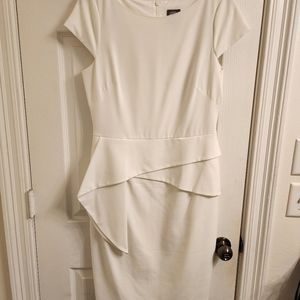 Vince Camuto architectural peplum bodycon cocktail dress size 10